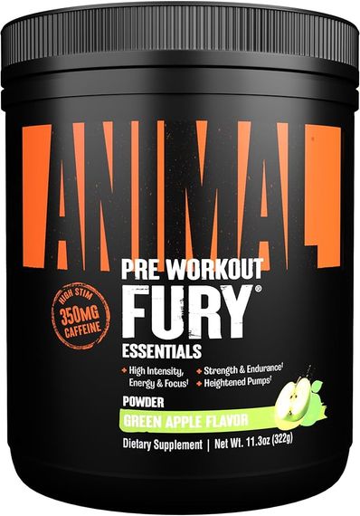 Предтренировочный комплекс Universal Nutrition Animal Fury 322 g (Green Apple)
