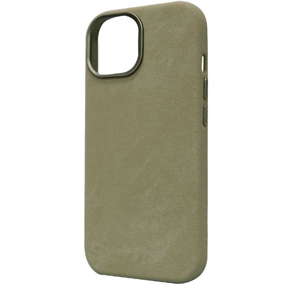 Чехол Denim with MagSafe для Apple iPhone 14 Pro (6.1") Olive | Зображення 1