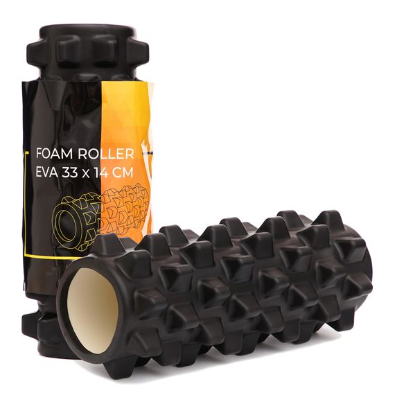 Масажний ролик Cornix EVA 33 x 14 см (валик, ролер) XR-0325 Black