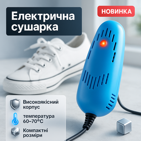 Электрическая сушилка для обуви SHOES DRYER, 220V / Электросушилка для сушки обуви. Цвет: голубой OJ-35