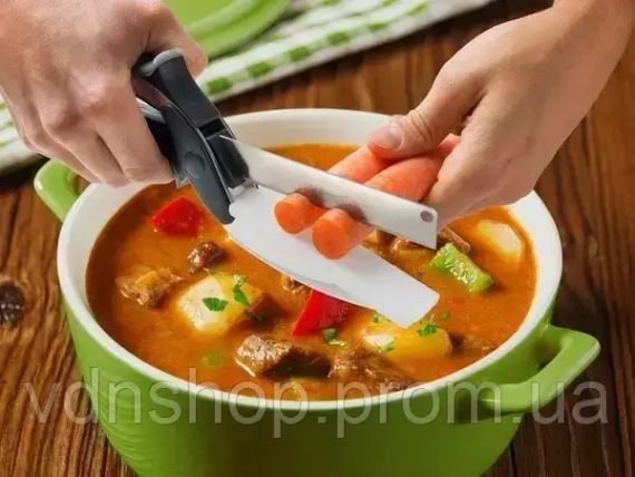 Кухонний ніж Ason Clever Cutter JN-59 TV One для швидкого нарізування та шинкування | Зображення 2