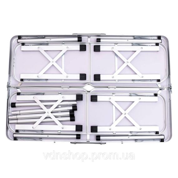 Комплект туристичний стіл + 2 лавки складні меблі Сірий Lugi JY-9060G | Зображення 9