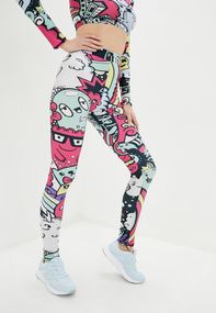 Спортивні легінси 4Profi з принтом "Монстрики " розмір S біфлекс 16558