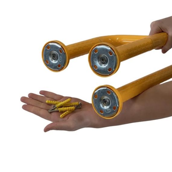 Поручень посилений SanStore з поворотною ніжкою жовтий HS-002A | Зображення 1