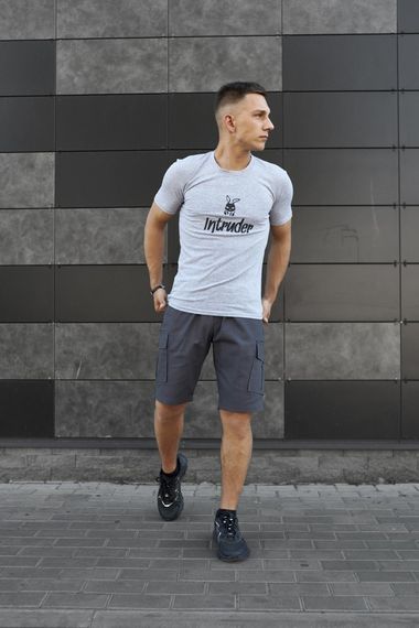Комплект футболка сіра Bunny + шорти сірі Miami (9889697295)