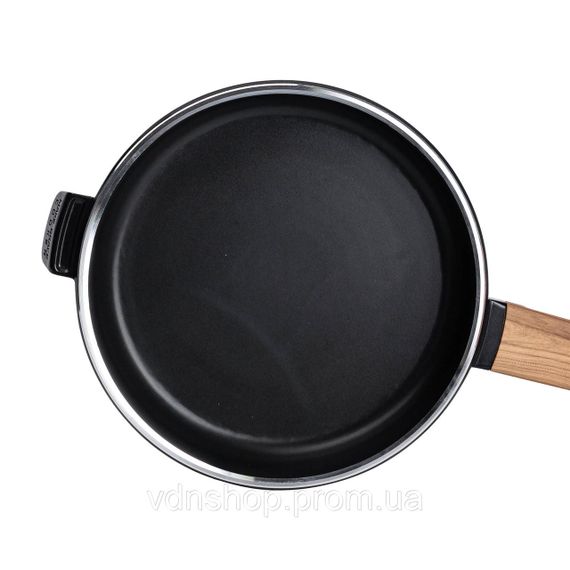 Алюмінієва сковорода 1 л з керамічним покриттям антипригарним Ø 20 см чорна MGC HP-4-456B | Зображення 1