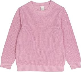 Дитячий в'язаний светр для дівчинки Green Cotton 110 см Рожевий (25111273)