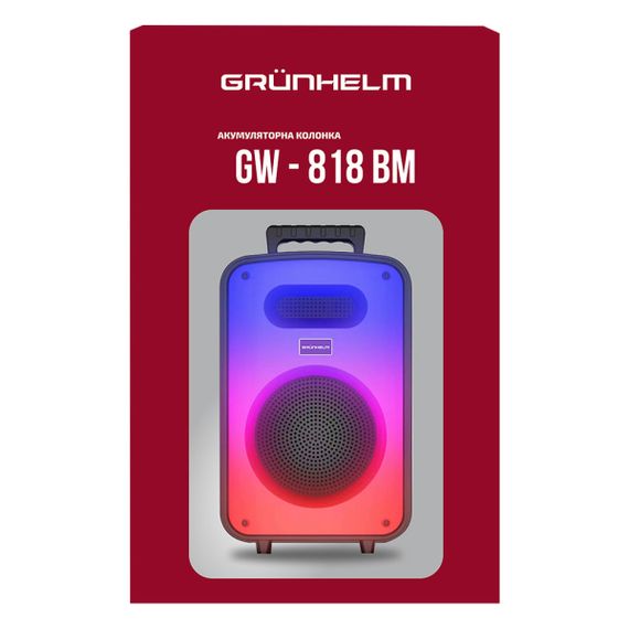 Портативная колонка GW-818 BM Grunhelm | Зображення 1