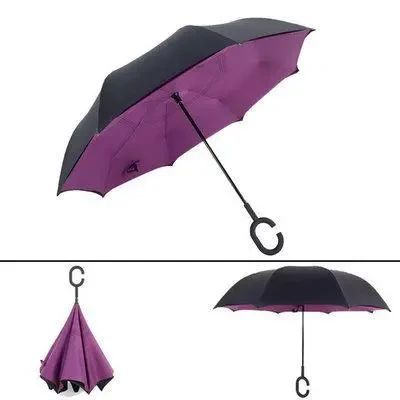 Умный зонт обратного сложения UP-BRELLA | Зображення 1