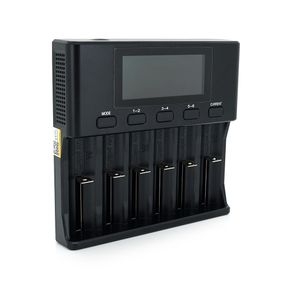 ЗП універсальний Liitokala Lii-S6, АЗУ+СЗУ, 6 каналів, LCD дисплей, підтримує Li-ion, Ni-MH і Ni-Cd AA (R6), ААA (R03), AAAA, С (R14)