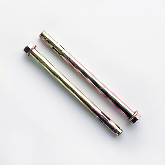 Анкер с кожухом и гайкой М8/10*120 цинк жёлтый (пач 10шт) APRO | Зображення 1