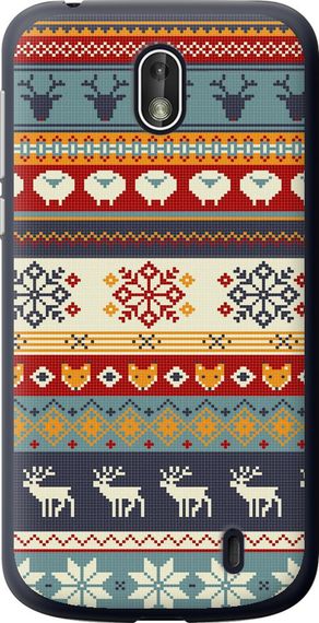 Чехол на Nokia 1 Рождественский орнамент "3303u-1373-17620"