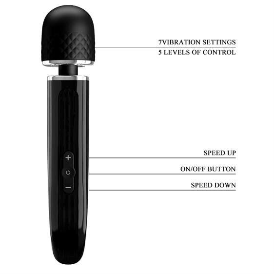 Вібромасажер - Pretty Love Charming Massager Black | Зображення 4
