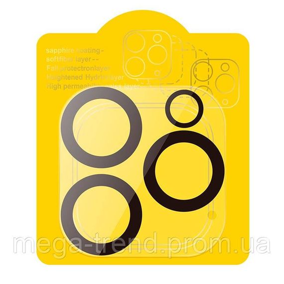 Захисне скло Hoco 3D all-inclusive night shooting circle Lens glass set для камери iPhone 14pro / 14pro Max