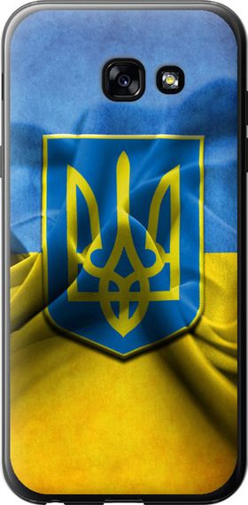 Чехол на Samsung Galaxy A5 (2017) Флаг и герб Украины 1 "375u-444-17620"