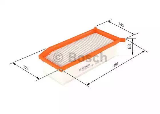 Фільтр повітряний RENAULT DUSTER, DACIA DOKKER, BOSCH (F026400343) | Зображення 4