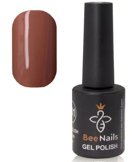 Гель-лак для нігтів Bee Nails 166 (перуанськиий) 8мл | Зображення 1