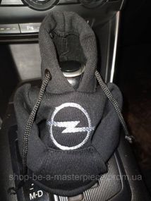 Чехол кофта Худи аксессуар на КПП Car Hoodie опель Opel черный подарок автомобилисту 10070