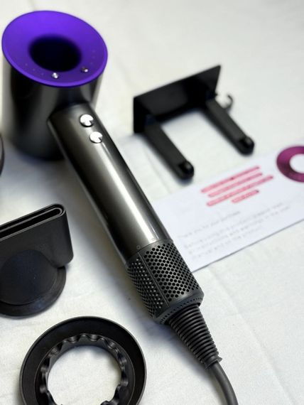 Фен Super Hair Dryer фіолетовий з іонізацією та турборежимом 5 насадок | Зображення 9