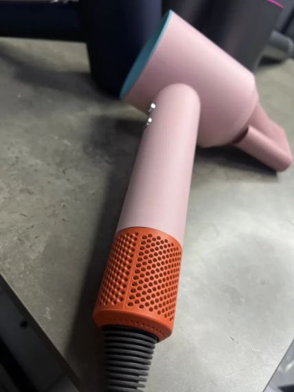 Фен Super Hair Dryer ceramic pop з іонізацією та турборежимом 5 насадок (Y-39)  персиковий | Зображення 4