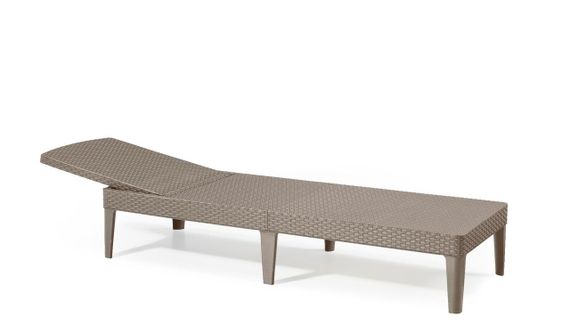 Шезлонг лежак раскладной пластиковый Keter (Кетер) Allibert Jaipur Sun lounger (17205843) Капучино | Зображення 2