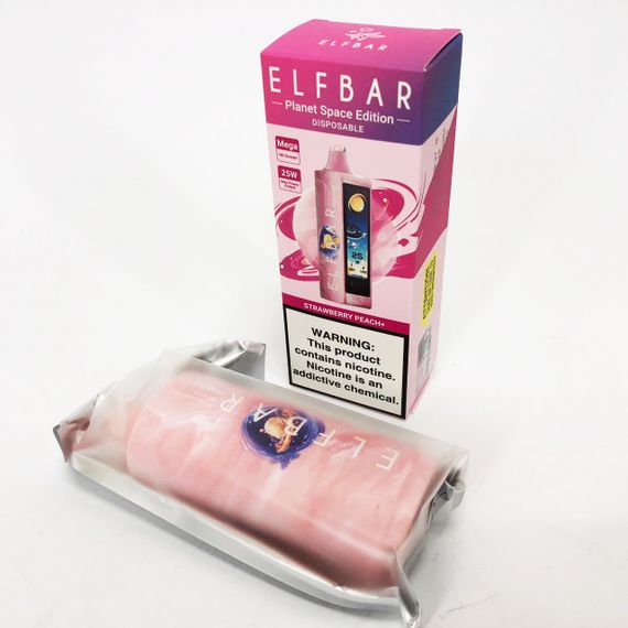 ELF BAR Planet 25000. Клубника Персик (Strawberry Peach) | Зображення 2