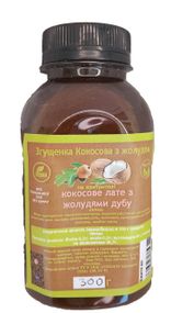 Сгущенка без сахара на эритроле, кокосовая с желудем 300г