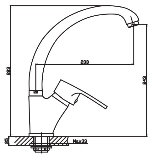 Змішувач для кухні Haiba CEBA 777 (HB0037) | Зображення 1
