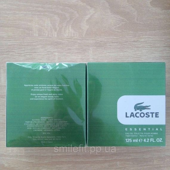 Мужская туалетная вода Lacoste Essential 125 мл | Зображення 3
