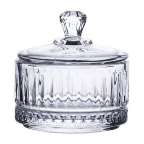 Конфетница с крышкой Ø 6.5 см стеклянная HP-YH-29