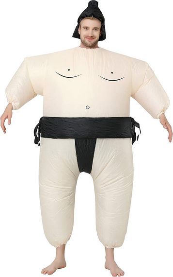 Костюм борця сумо надувний для дорослих, гумористичний образ для виступів, карнавалу, вечірок, Хелловіну 150–190 см