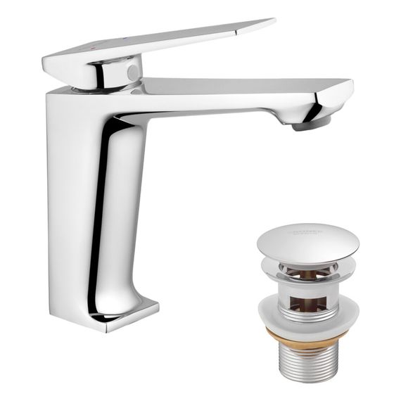 Змішувач для раковини Kroner KRP Ersel - C0111BV з донним клапаном (CV035468)