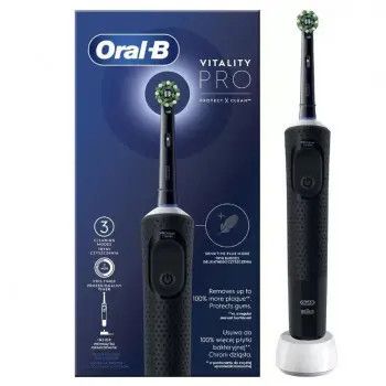 Електрична зубна щітка Oral-B Vitality PRO ProteСt X Сlean Сross AСtion D103-413-3-BlaСk чорна