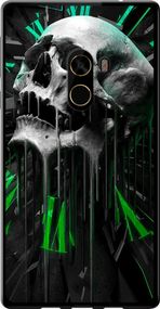 Чехол на Xiaomi Mi MiX 2 Череп-часы "4100u-1067-17620"