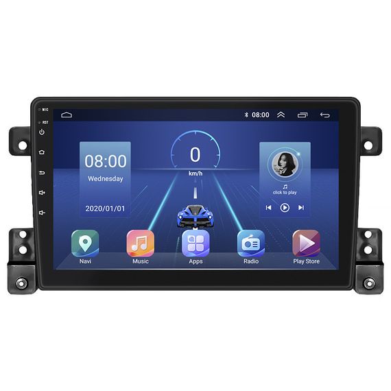 Штатная магнитола Lesko Suzuki Grand Vitara III Рестайлинг 2008-2012 экран 9" 2/32Gb 4G Wi-Fi GPS Top Сузуки