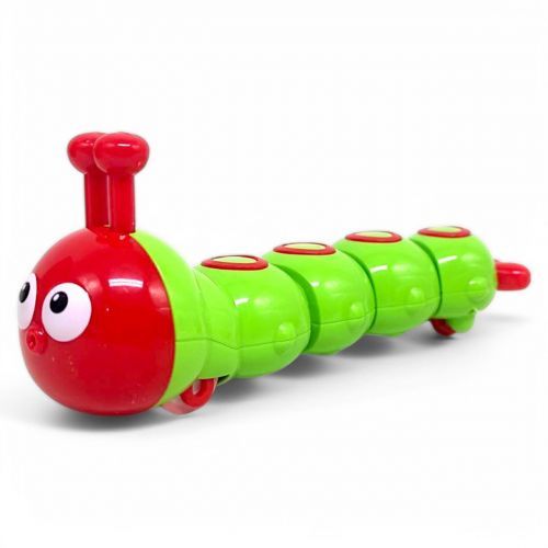 Игрушка заводная "Гусеница" (15 см) салатовая