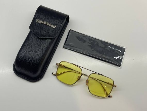 Окуляри Chrome Hearts Exclusive Gaopin Customized, жовті | Зображення 1
