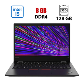 Ноутбук Lenovo ThinkPad L13 Gen 1 / 13.3" (1920x1080) IPS / Intel Core i5-10210U (4 (8) ядра по 1.6 - 4.2 GHz) / 8 GB DDR4 / 128 GB SSD / Intel UHD Graphics for 10th Generation / WebCam б/в