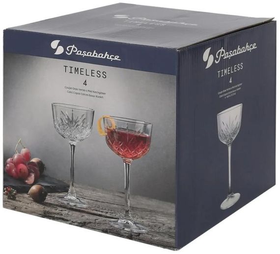 Набір 4 келихи Pasabahce Timeless 160мл коктейльні фужери | Зображення 7