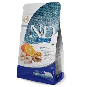 Сухий корм з тріскою для котів Farmina N&D Ocean Adult, 1.5 кг
