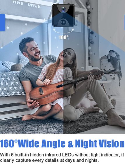 WiFi Camera 2.4G Беспроводная камера наблюдения с удаленным мониторингом | Зображення 3