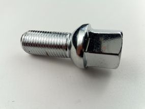 Болт колісний М14х28х1,50 хром/сфера/ключ 17