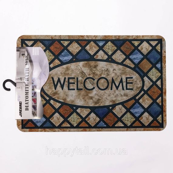 Килимок придверний Framed Welcome 58х38 см — діатомітовий вологопоглинальний килимок у передпокій HP-42-40 | Зображення 2