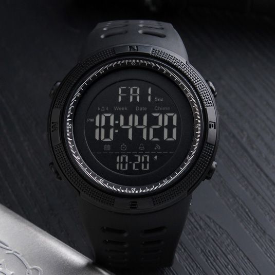 Чоловічий годинник Skmei 1251 All Black | Зображення 3