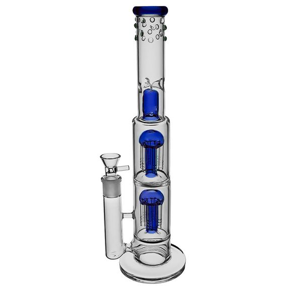 Кальян Трубка Великий З Перколяторами 38 См. "Smoky Tower Blue"