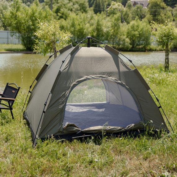 Намет кемпінговий 2 на 2 метри автоматичний для риболовлі походу туристичний LU-019GR Зелений | Зображення 1