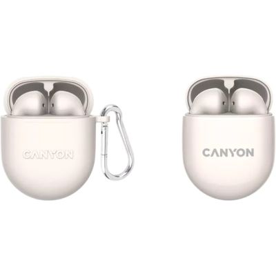 Наушники Canyon TWS-6 Beige (CNS-TWS6BE) (CNS-TWS6BE) | Зображення 4