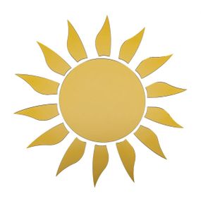 Зеркальный декор акриловый самоклеющийся золото,15шт (D) SW-00002502