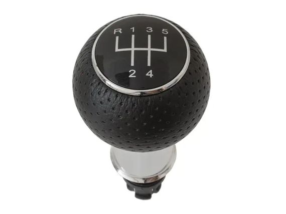 Audi A4 B7 (04-07) ручка КПП переключение передач черная + хром 5 ступка, Ауди А4 Б7 | Зображення 2