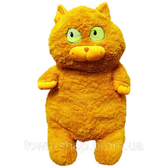 Мягкая игрушка "Толстый кот" K15215, 60 см Желтый